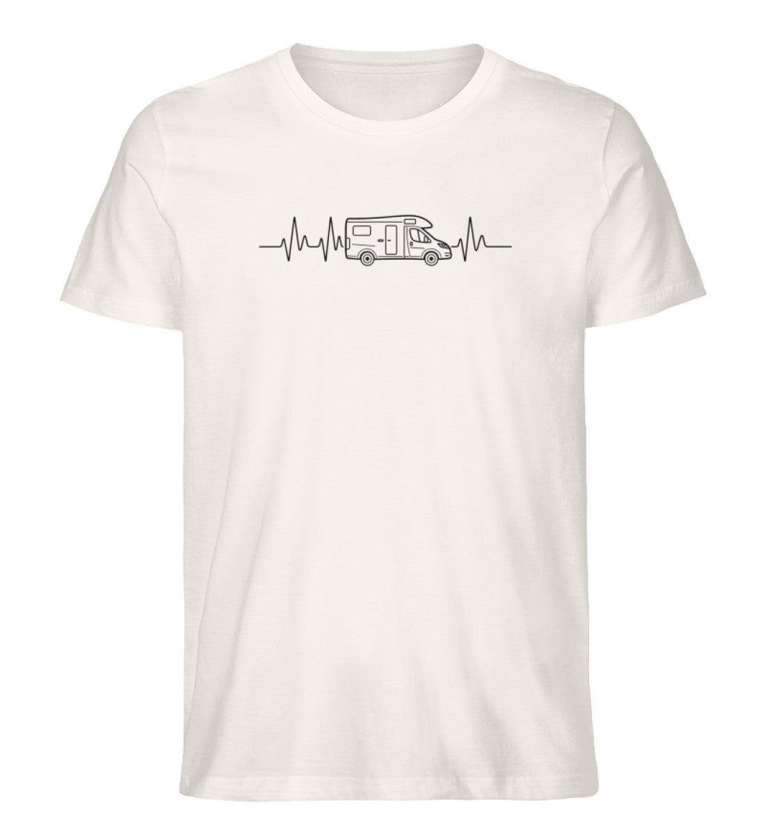 Herzschlag EKG Wohnmobil - Herren Camping T-Shirt