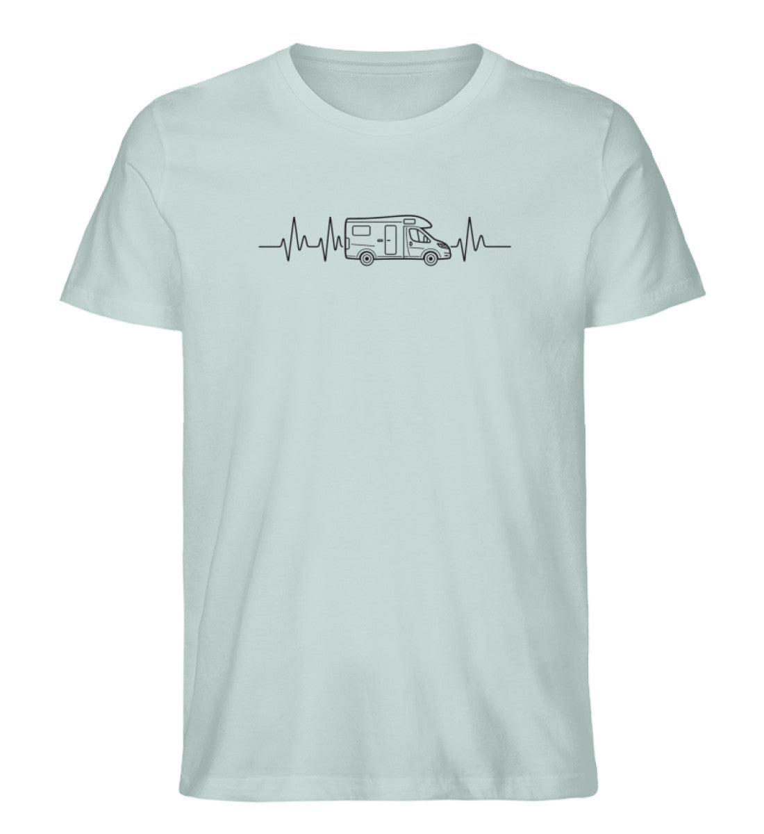 Herzschlag EKG Wohnmobil - Herren Camping T-Shirt