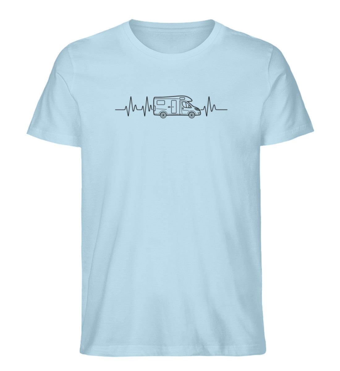 Herzschlag EKG Wohnmobil - Herren Camping T-Shirt