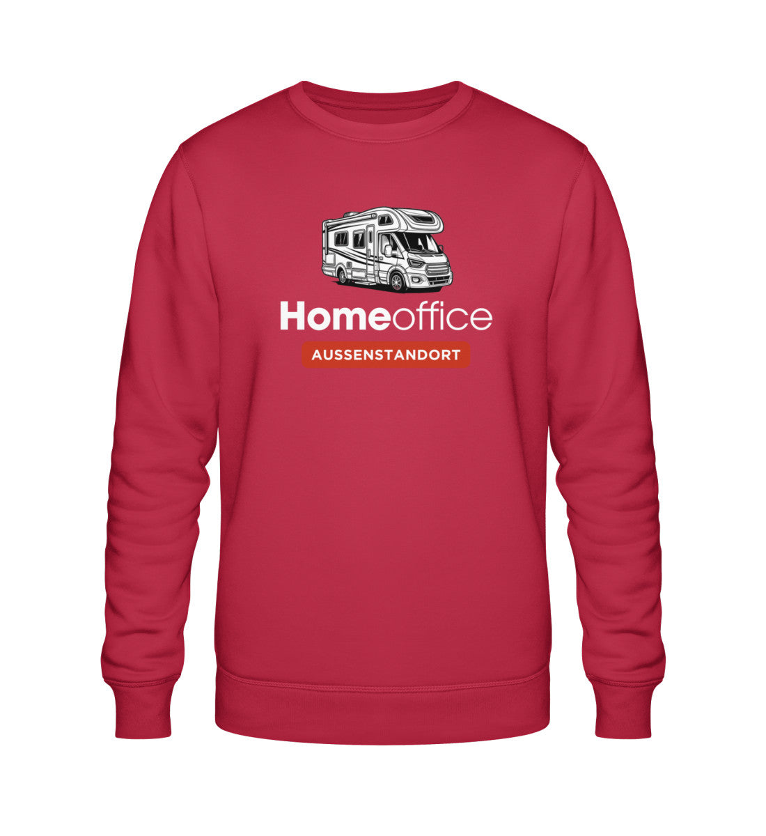 Wohnmobil Homeoffice - Herren Organic Sweatshirt - LazyDonkeyDesign