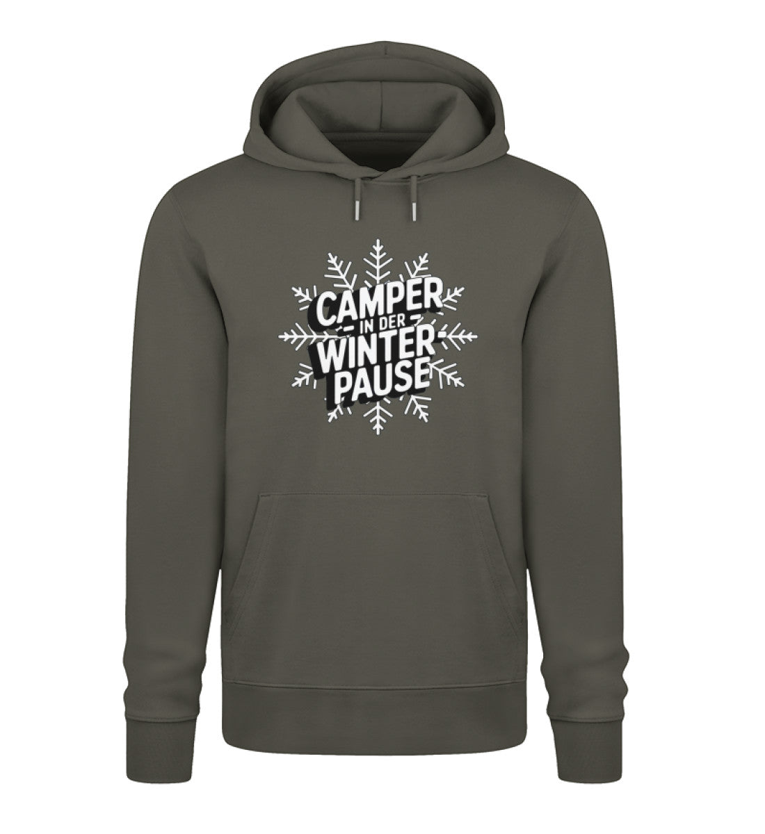 Camper in Winterpause - Herren Organic Hoodie - LazyDonkeyDesign