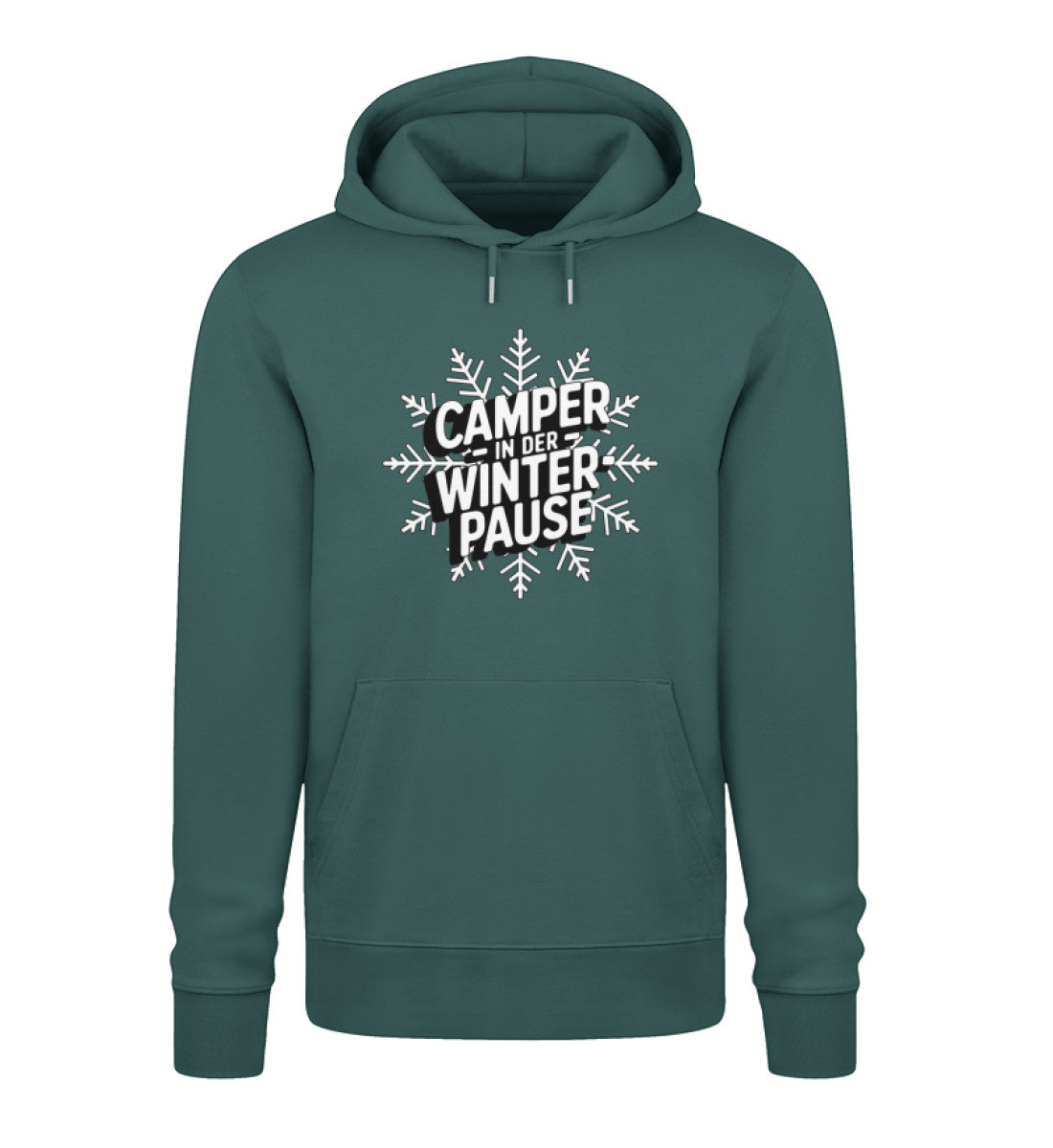 Camper in Winterpause - Herren Organic Hoodie - LazyDonkeyDesign