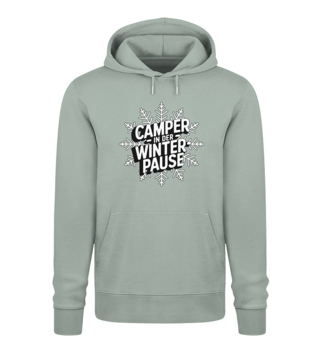 Camper in Winterpause - Herren Organic Hoodie - LazyDonkeyDesign