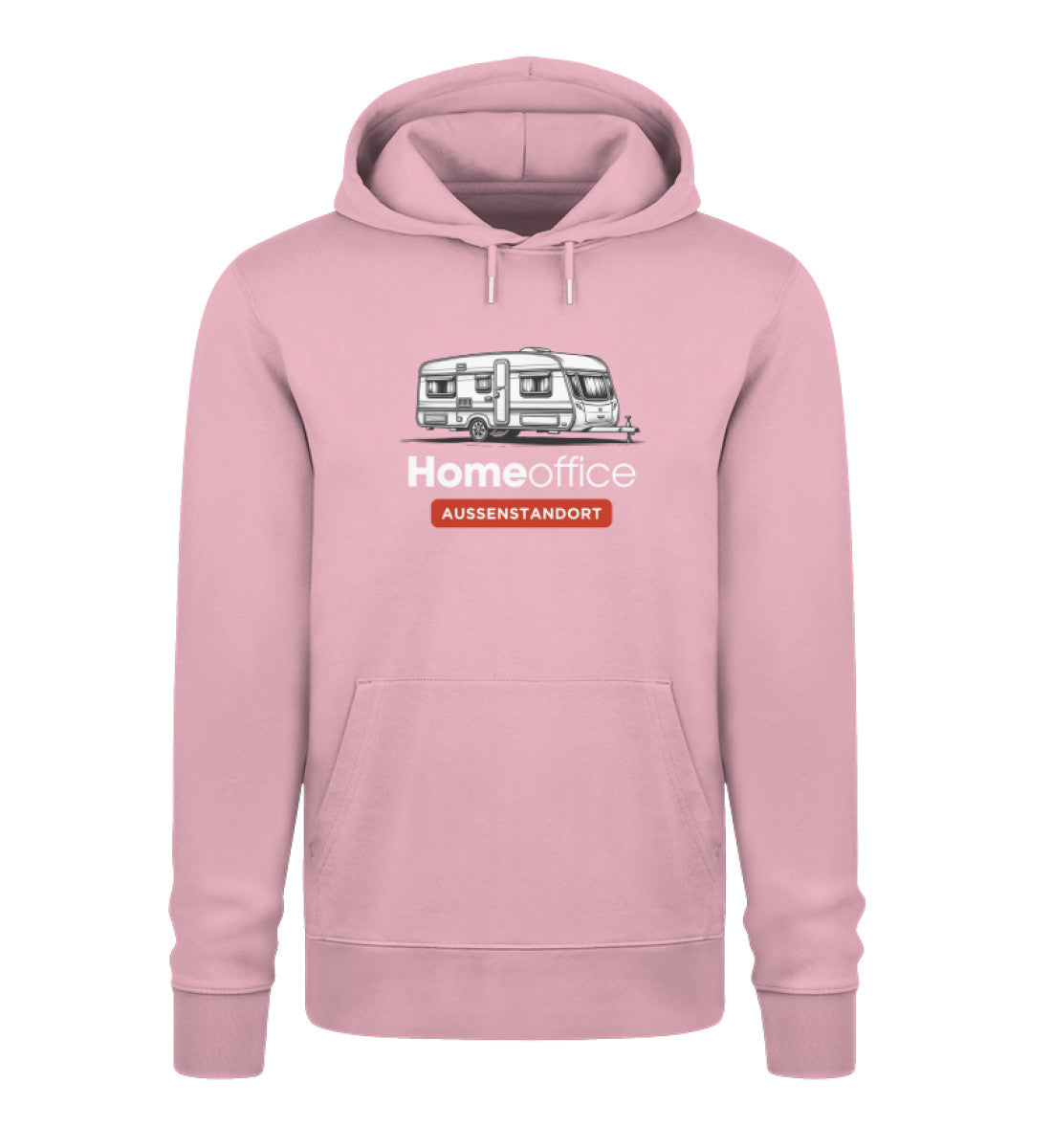 Wohnwagen Homeoffice - Herren Organic Hoodie - LazyDonkeyDesign