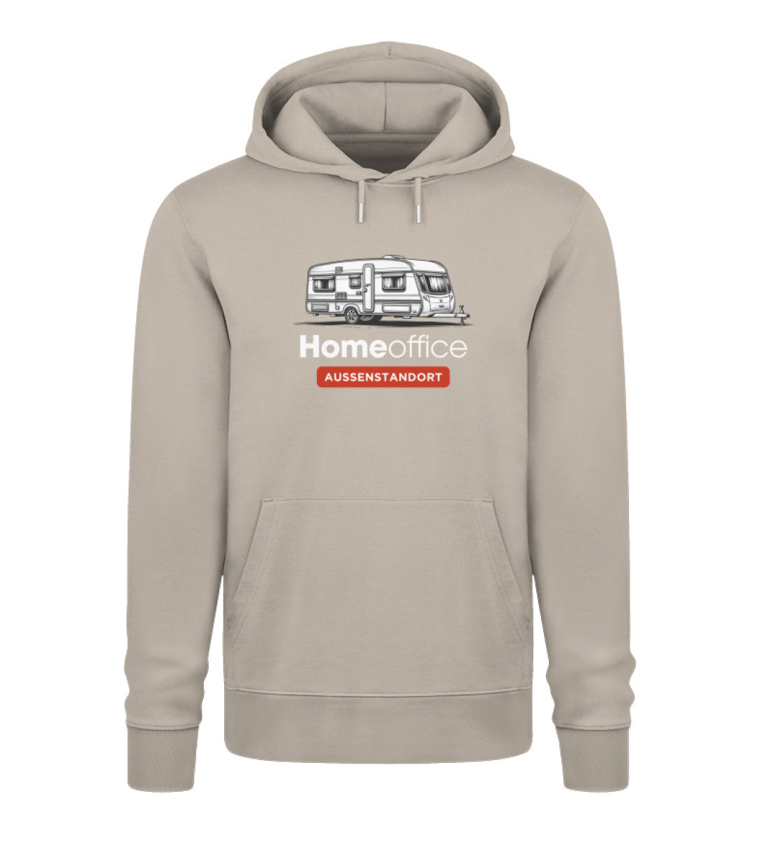 Wohnwagen Homeoffice - Herren Organic Hoodie - LazyDonkeyDesign