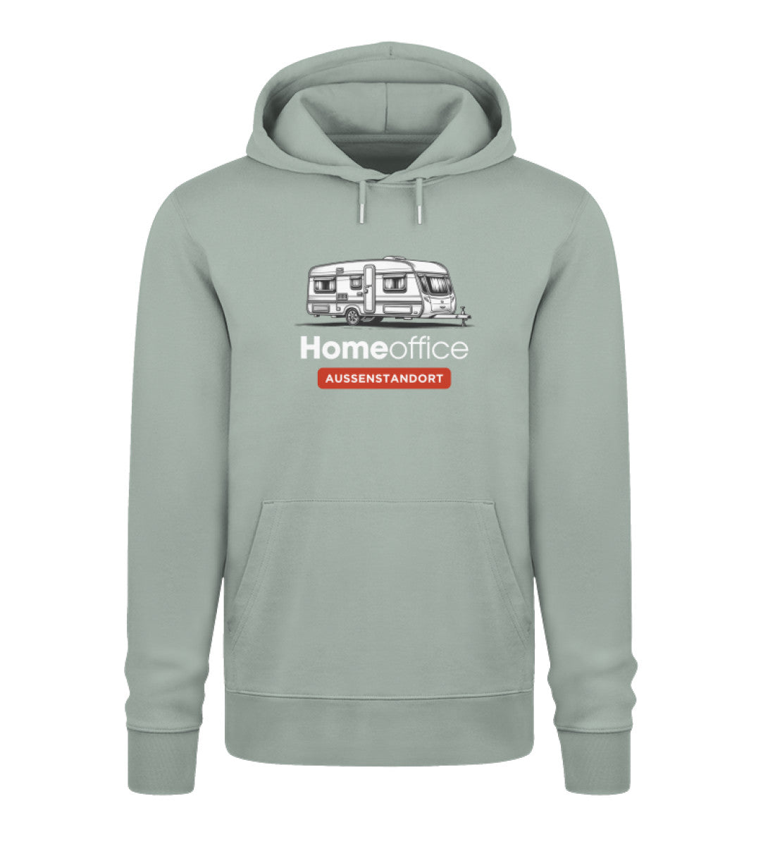Wohnwagen Homeoffice - Herren Organic Hoodie - LazyDonkeyDesign