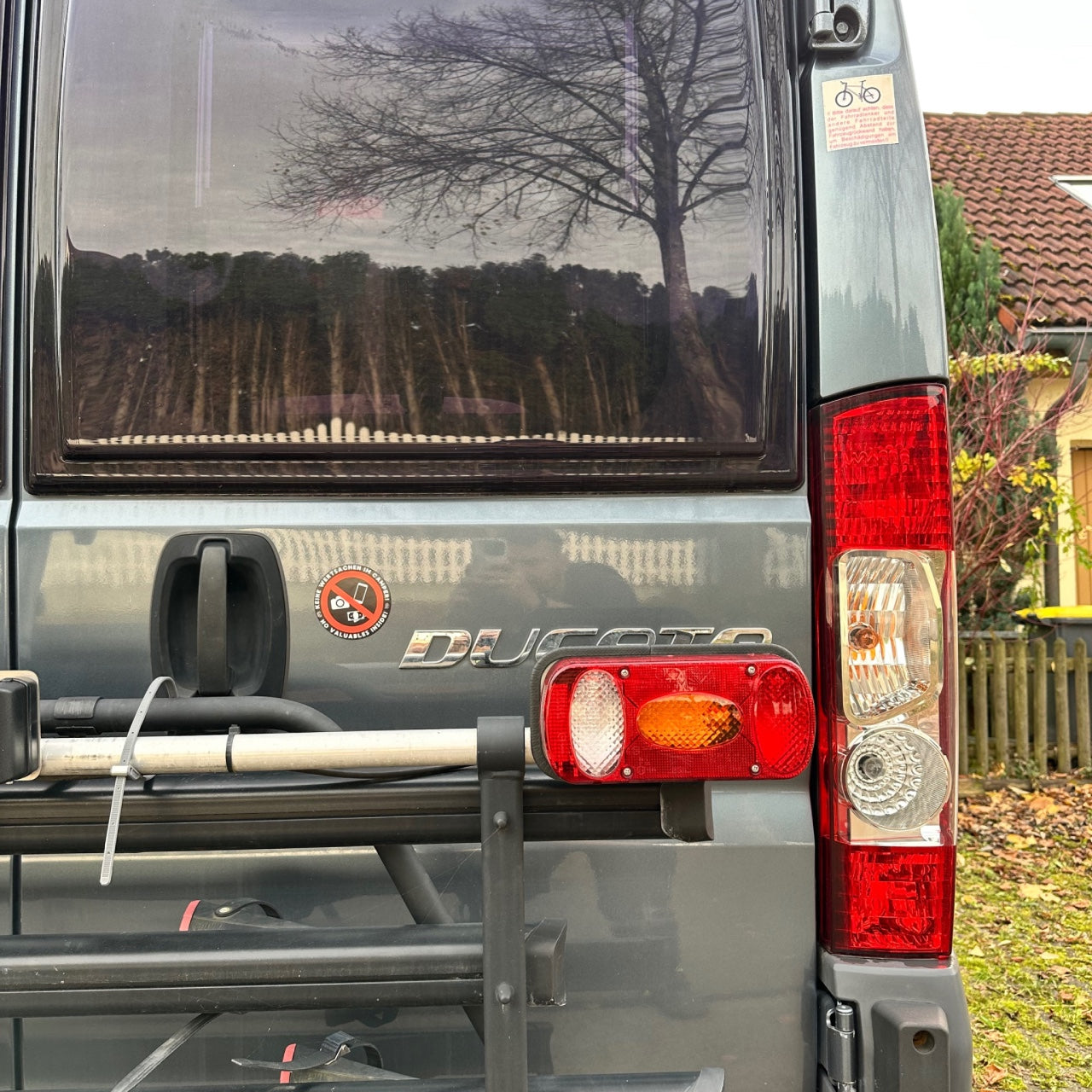 Magnetischer Warnaufkleber - Keine Wertsachen im Camper