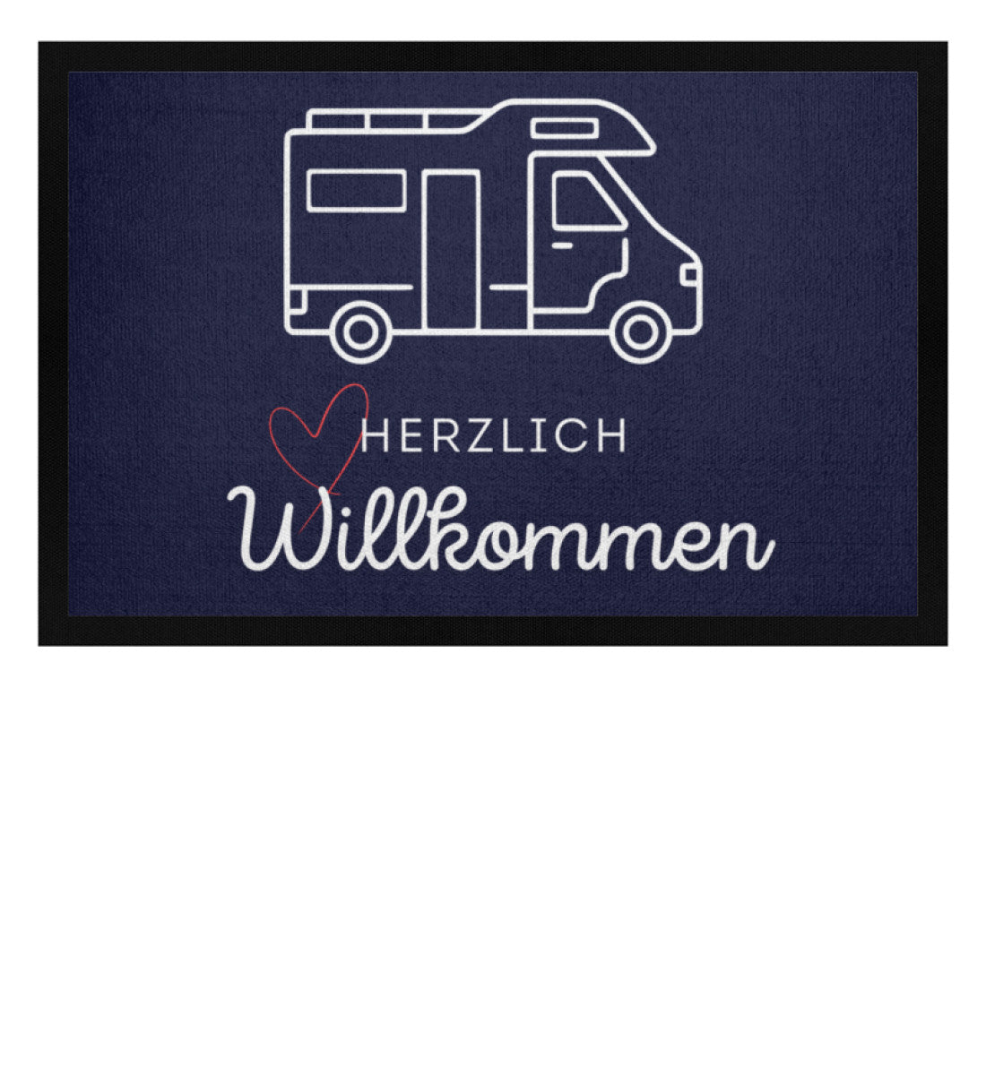 Herzlich Willkommen Wohnmobil - Camping Fußmatte - LazyDonkeyDesign