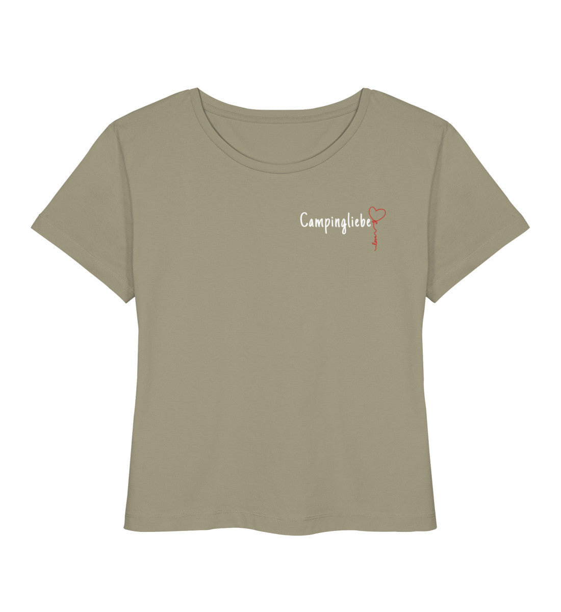 Campingliebe Ballon - Damen Organic T-Shirt - Minimal - LazyDonkeyDesign