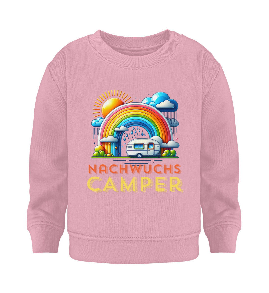 Nachwuchs Camper - Baby Organic Sweatshirt - LazyDonkeyDesign