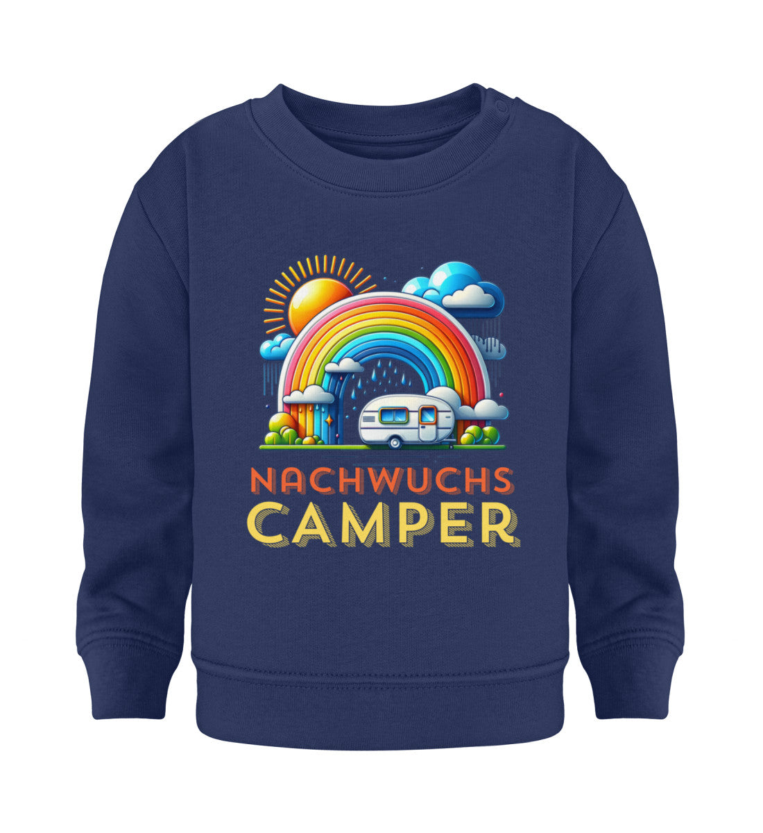 Nachwuchs Camper - Baby Organic Sweatshirt - LazyDonkeyDesign