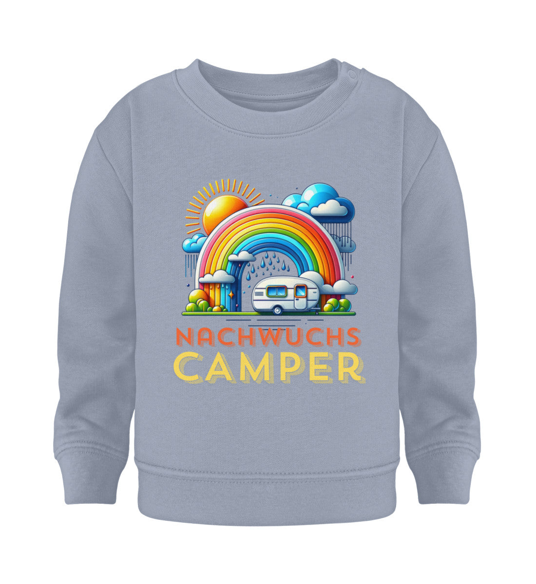 Nachwuchs Camper - Baby Organic Sweatshirt - LazyDonkeyDesign