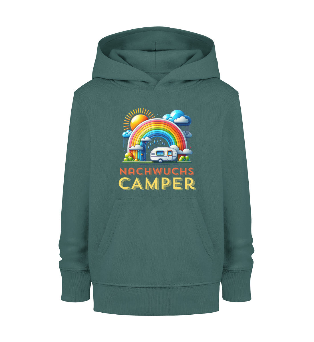 Nachwuchs Camper - Kinder Organic Hoodie - LazyDonkeyDesign