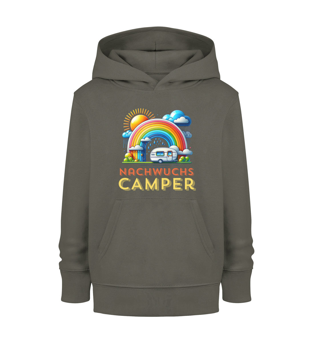 Nachwuchs Camper - Kinder Organic Hoodie - LazyDonkeyDesign