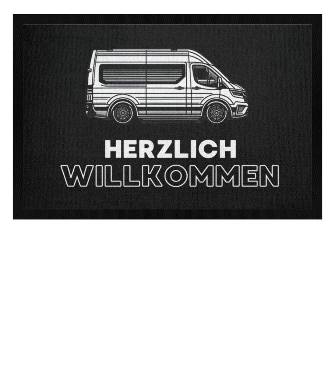 Herzlich Willkommen im Van - Camping Fußmatte - LazyDonkeyDesign