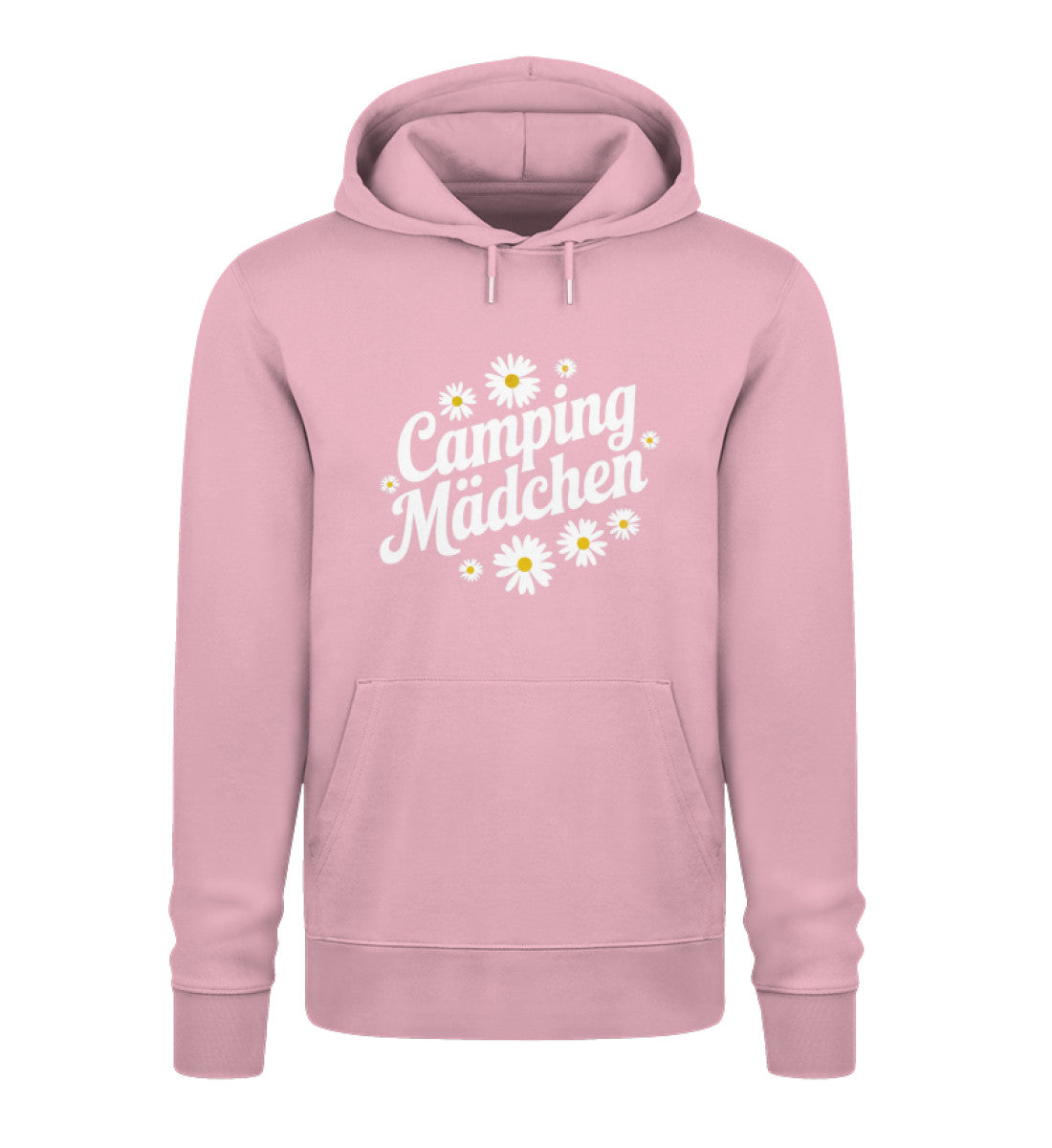 Camping Mädchen - Damen Organic Hoodie - LazyDonkeyDesign