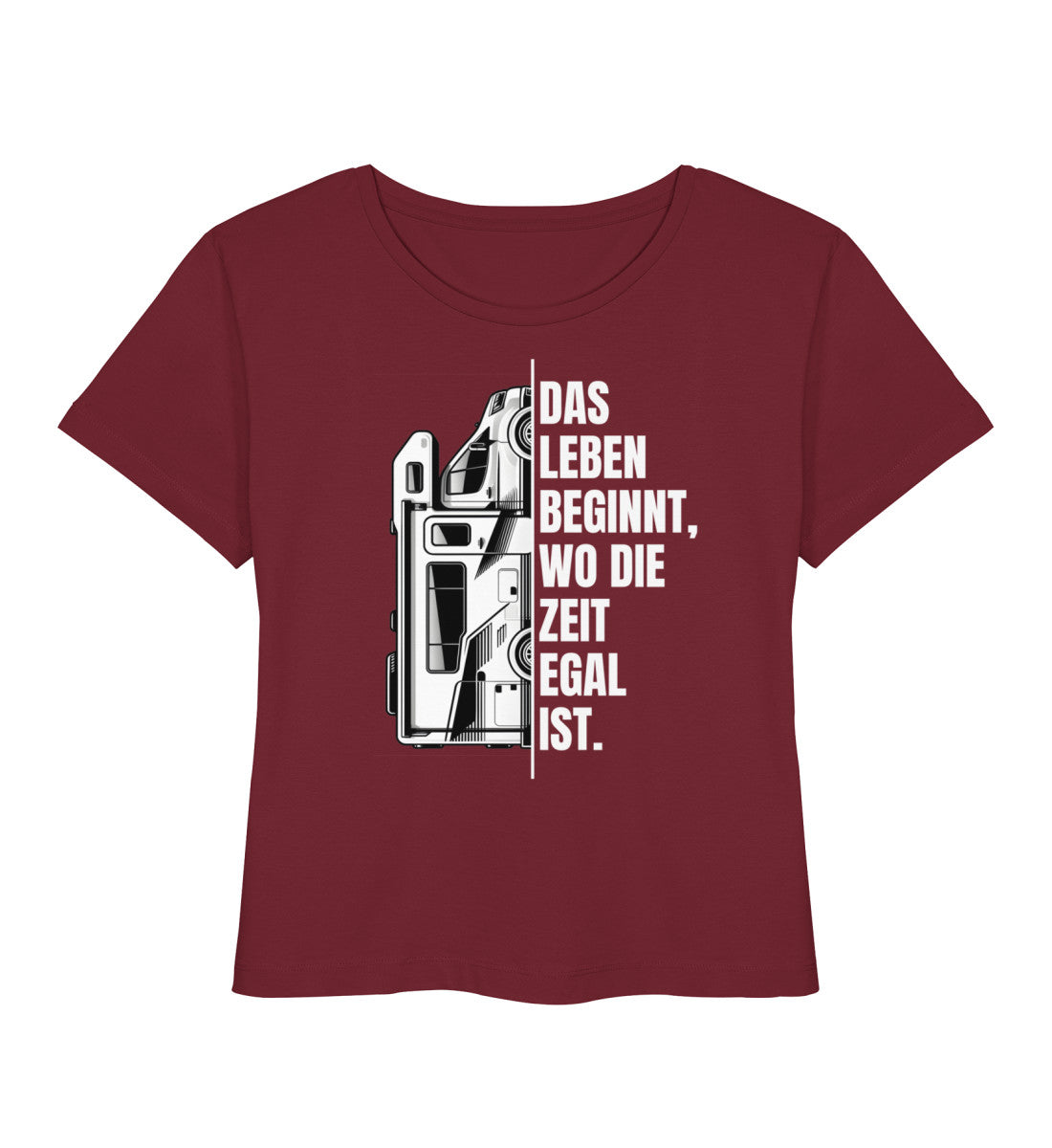 Camping ist Zeitlos - Damen Organic T-Shirt - Wohnmobil - LazyDonkeyDesign