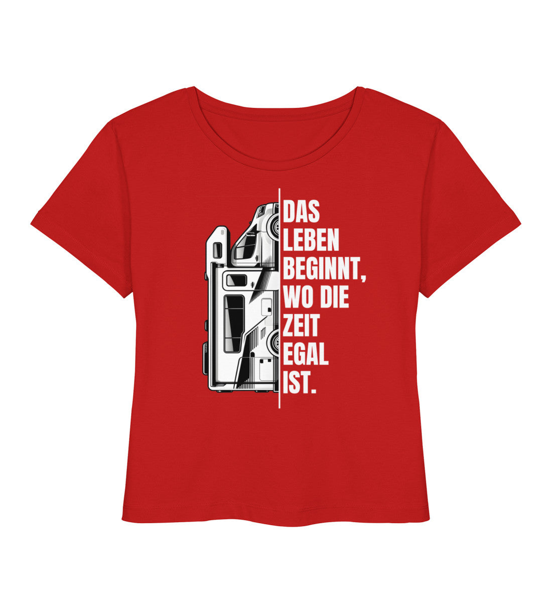 Camping ist Zeitlos - Damen Organic T-Shirt - Wohnmobil - LazyDonkeyDesign