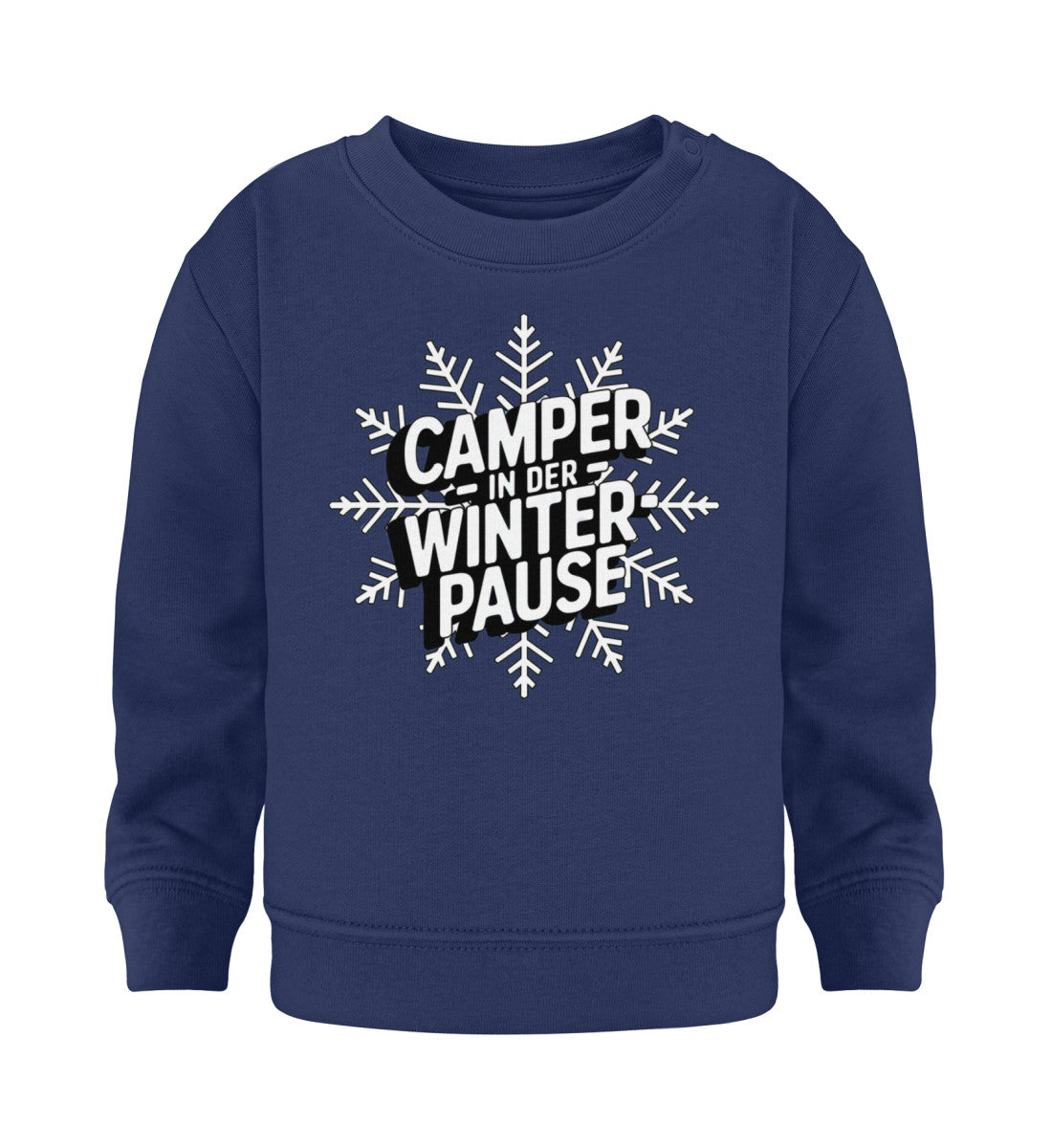 Camper in Winterpause - Baby Organic Sweatshirt - LazyDonkeyDesign