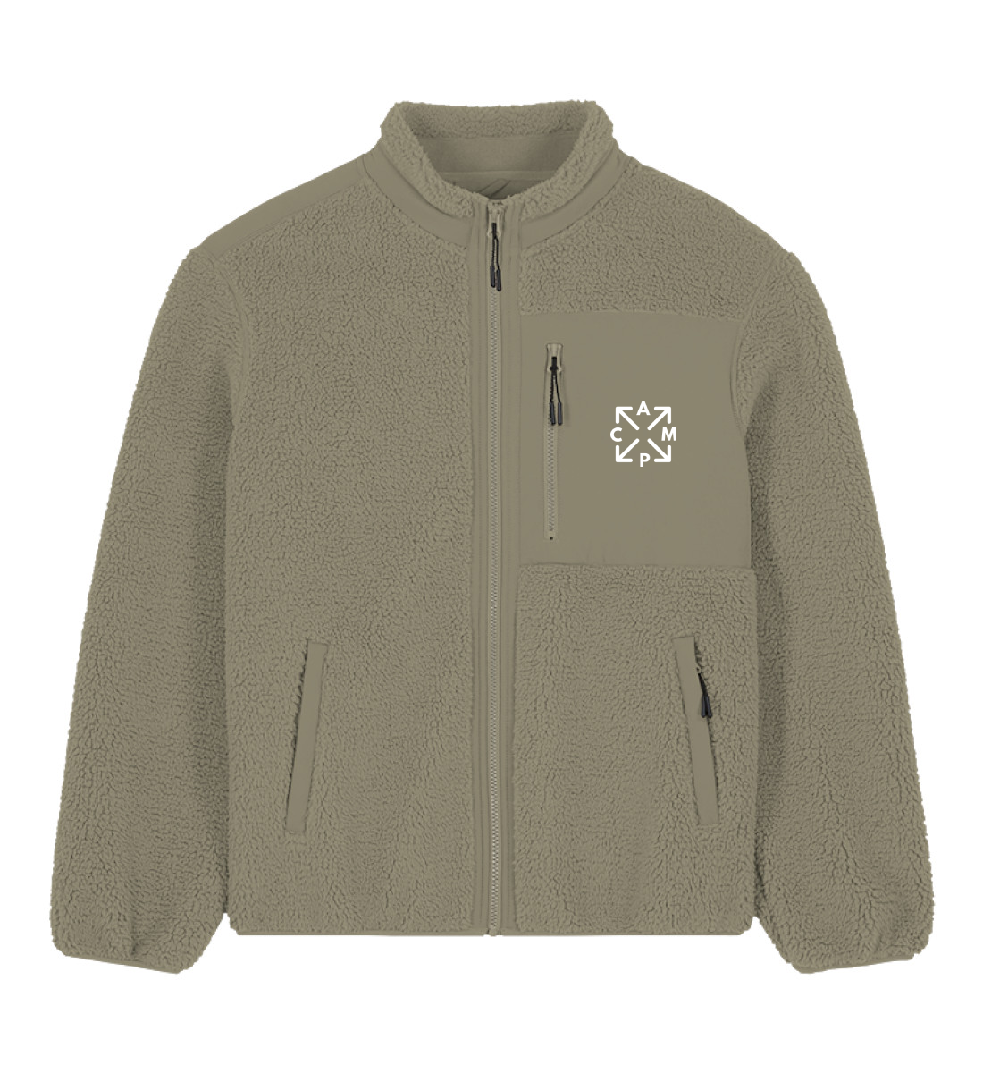 Camp Arrows - Unisex Sherpa Jacke - Stick - LazyDonkeyDesign