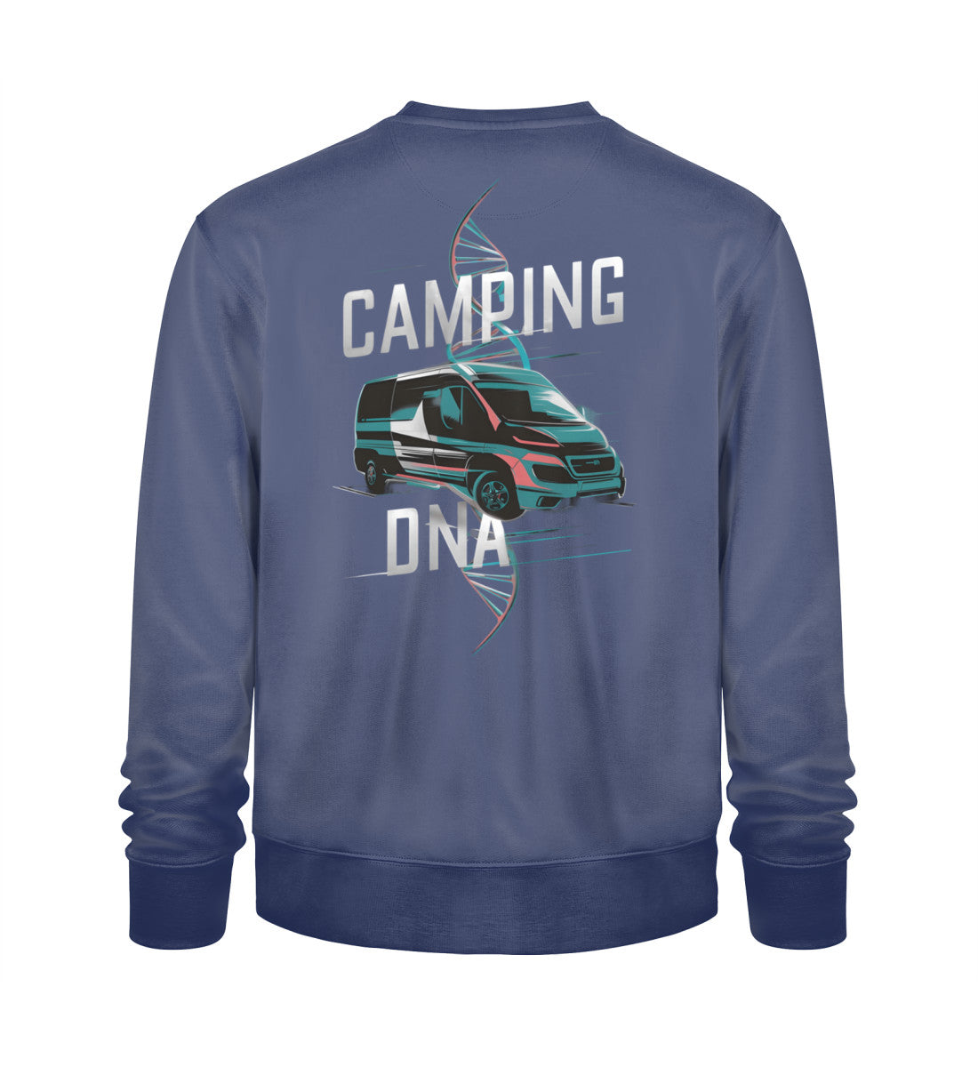 Vanlife Camping DNA - Herren Organic Sweatshirt - LazyDonkeyDesign