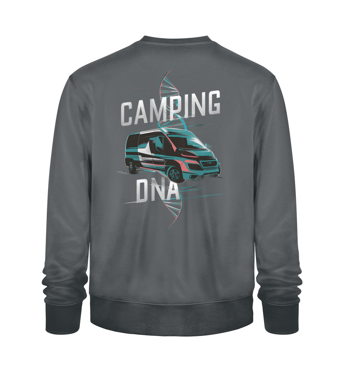 Vanlife Camping DNA - Herren Organic Sweatshirt - LazyDonkeyDesign