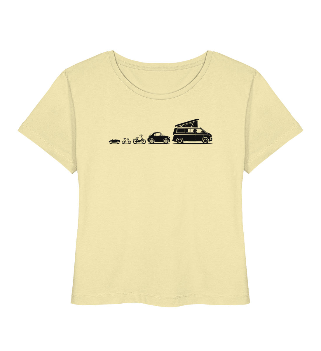 Evolution Bulli - Damen Organic T-Shirt - LazyDonkeyDesign