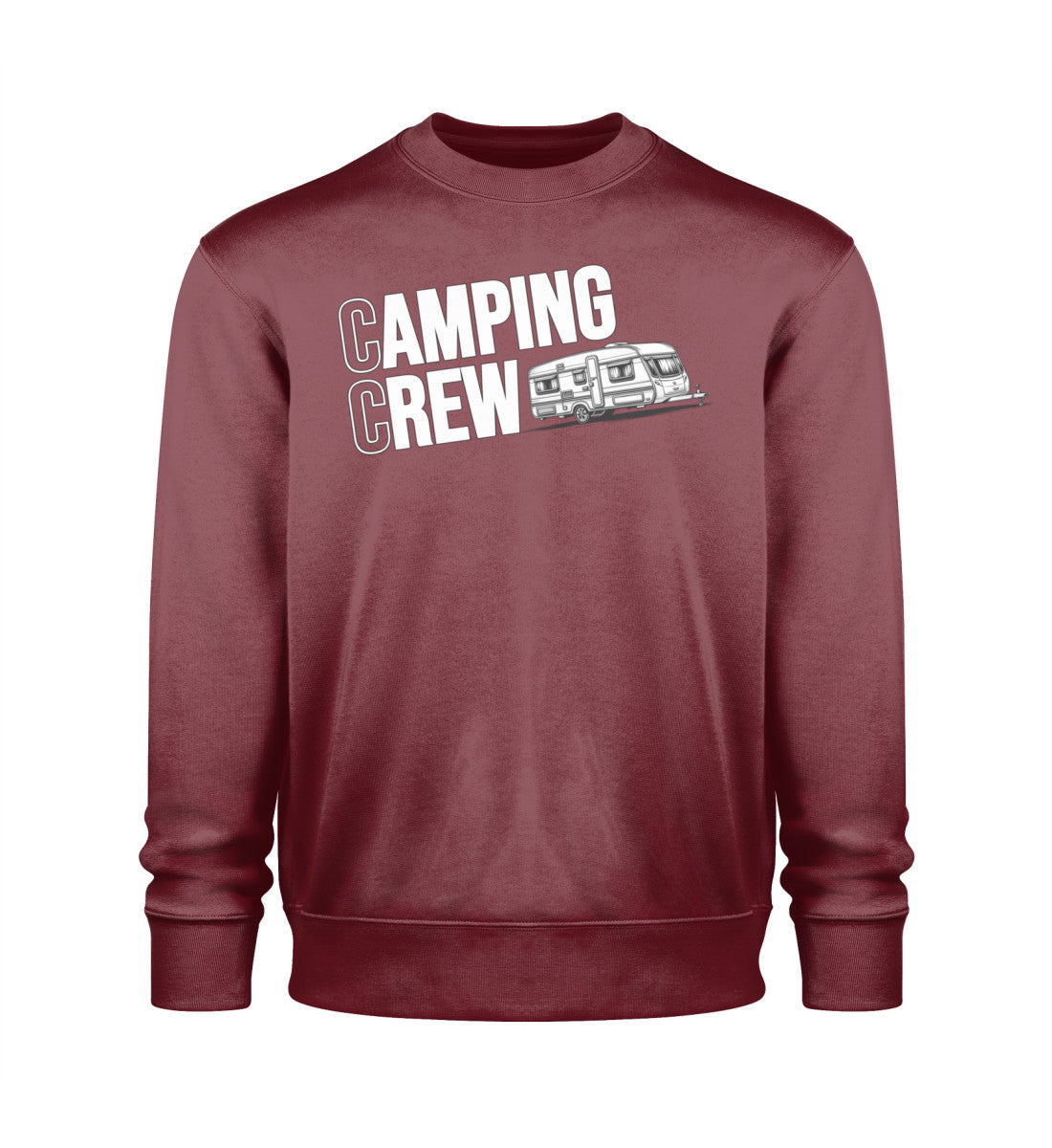 Wohnwagen Camping Crew - Herren Organic Sweatshirt - LazyDonkeyDesign