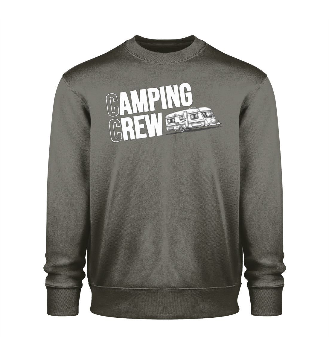 Wohnwagen Camping Crew - Herren Organic Sweatshirt - LazyDonkeyDesign