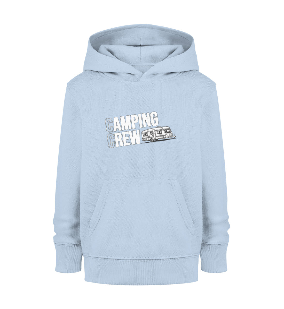 Wohnwagen Camping Crew - Kinder Organic Hoodie - LazyDonkeyDesign