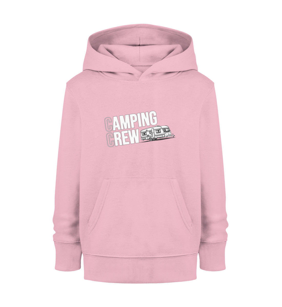 Wohnwagen Camping Crew - Kinder Organic Hoodie - LazyDonkeyDesign