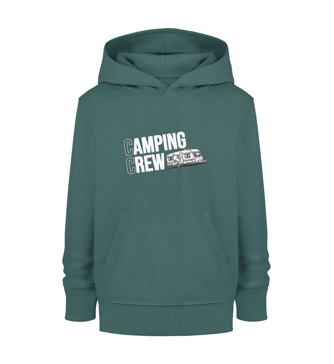Wohnwagen Camping Crew - Kinder Organic Hoodie - LazyDonkeyDesign
