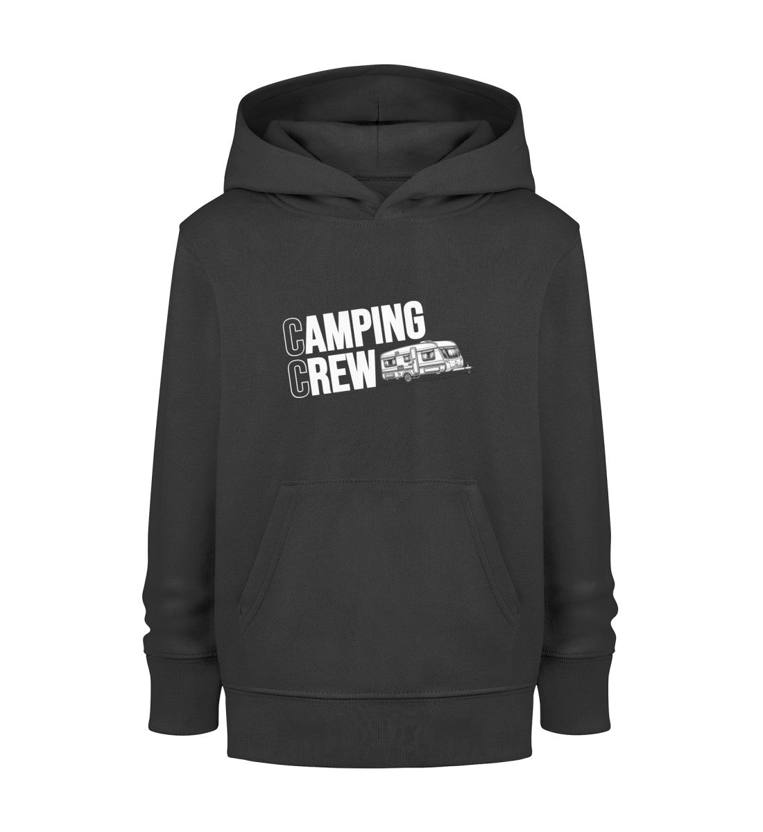 Wohnwagen Camping Crew - Kinder Organic Hoodie - LazyDonkeyDesign