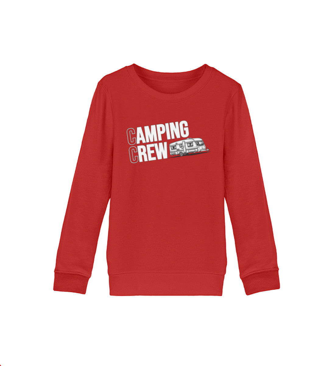 Wohnwagen Camping Crew - Kinder Organic Sweatshirt - LazyDonkeyDesign