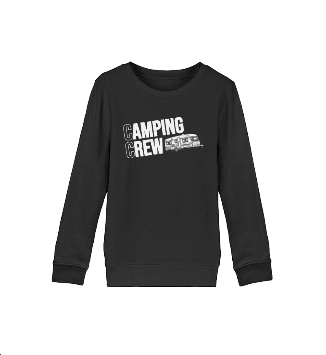 Wohnwagen Camping Crew - Kinder Organic Sweatshirt - LazyDonkeyDesign