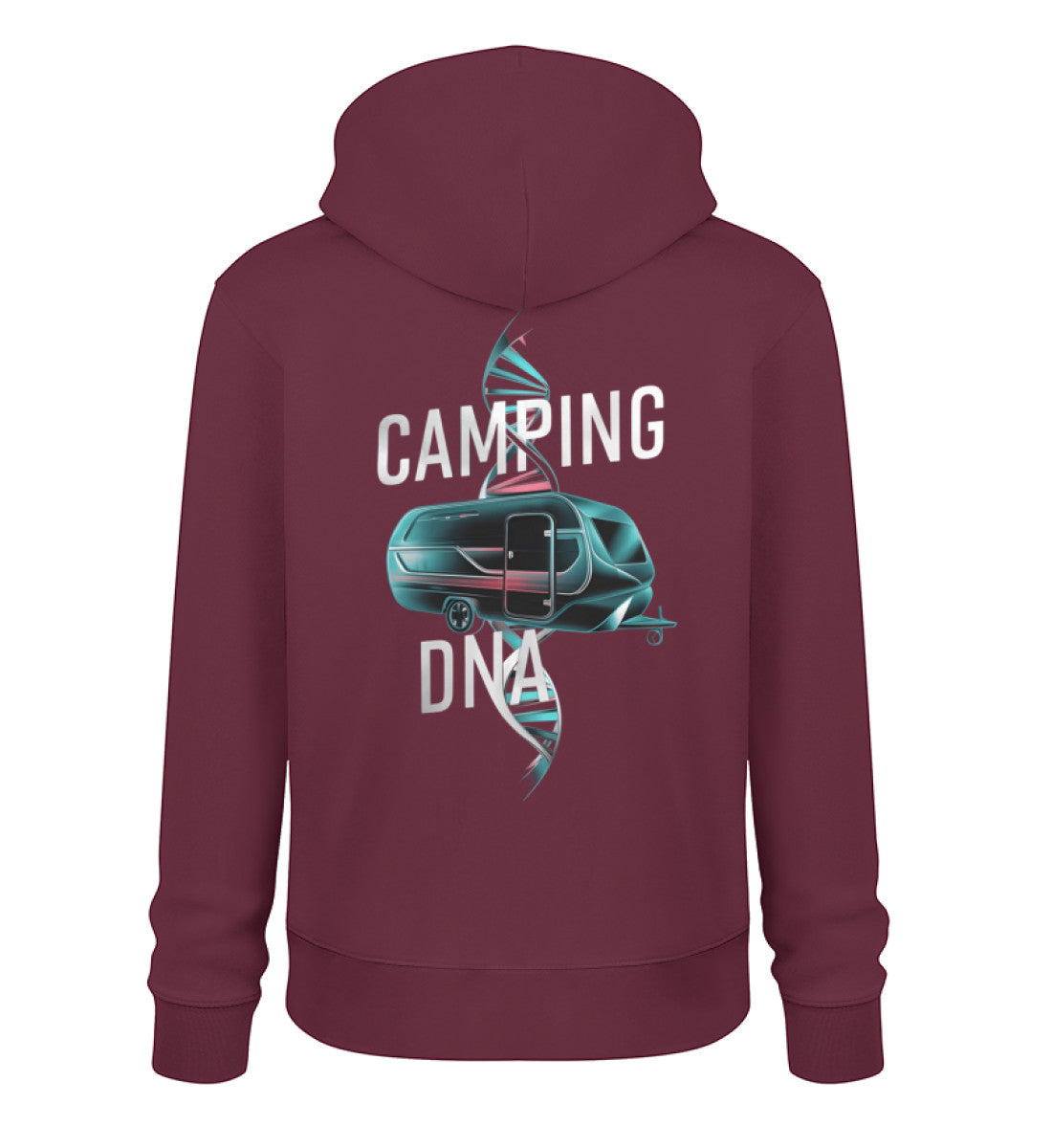 Wohnwagen Camping DNA - Herren Organic Hoodie - LazyDonkeyDesign