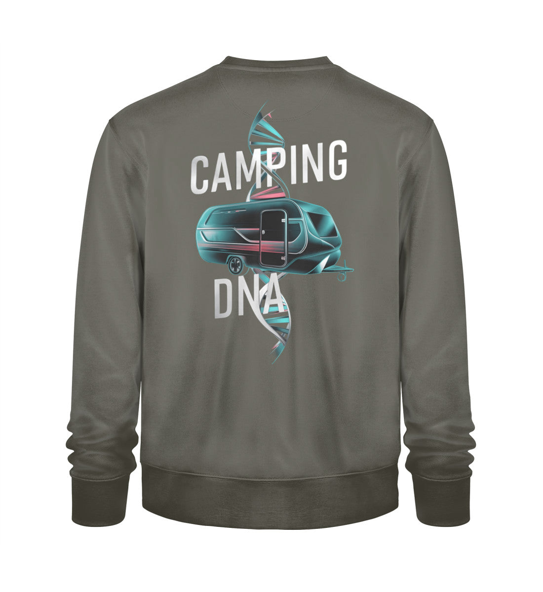 Wohnwagen Camping DNA - Herren Organic Sweatshirt - LazyDonkeyDesign
