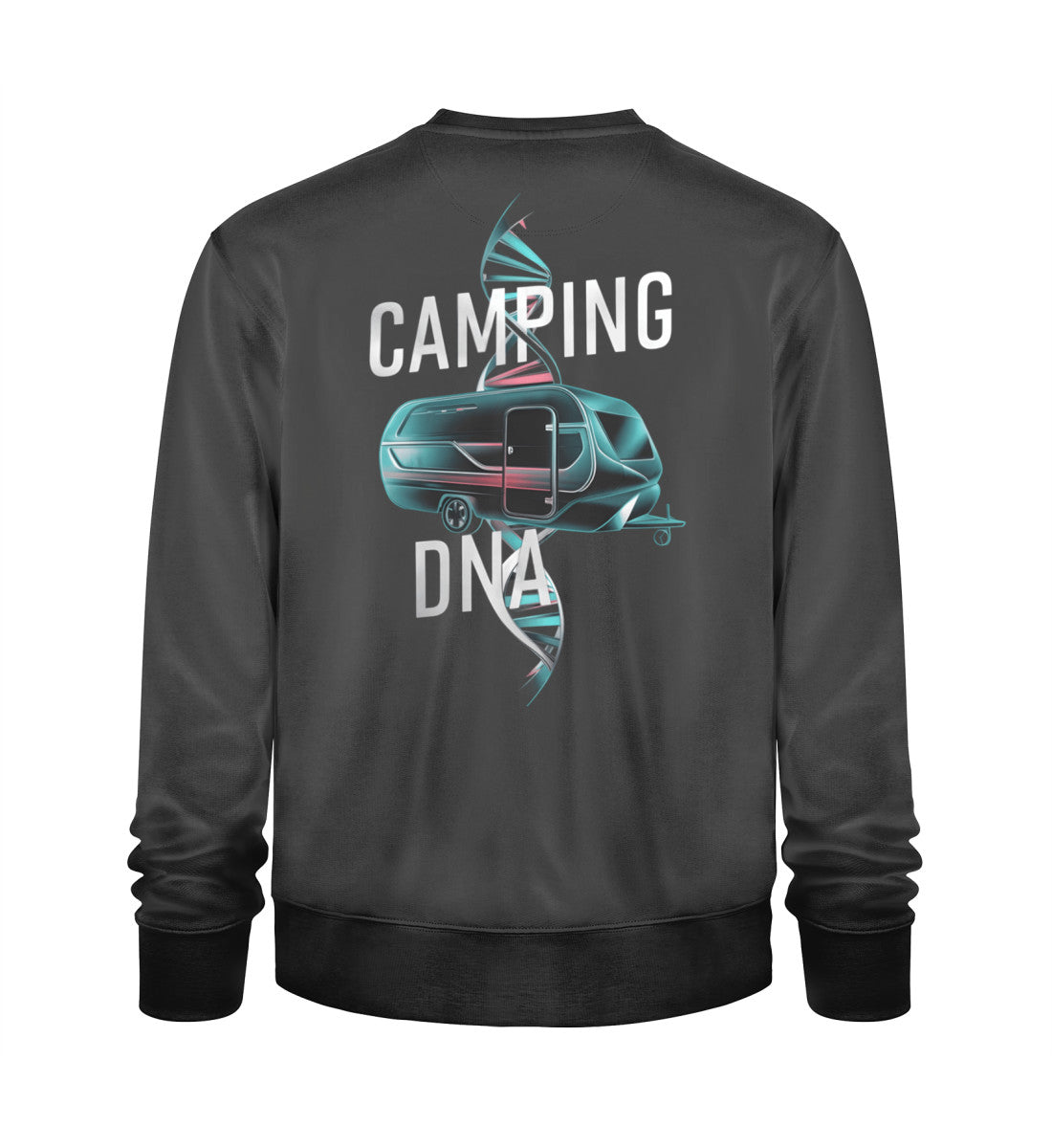 Wohnwagen Camping DNA - Herren Organic Sweatshirt - LazyDonkeyDesign