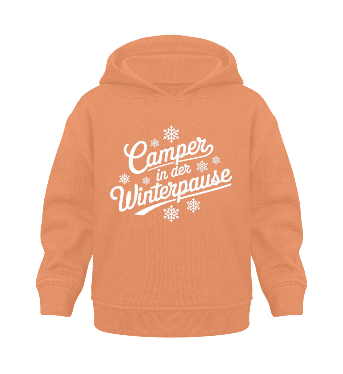 Camper im Winter - Baby Organic Hoodie - LazyDonkeyDesign