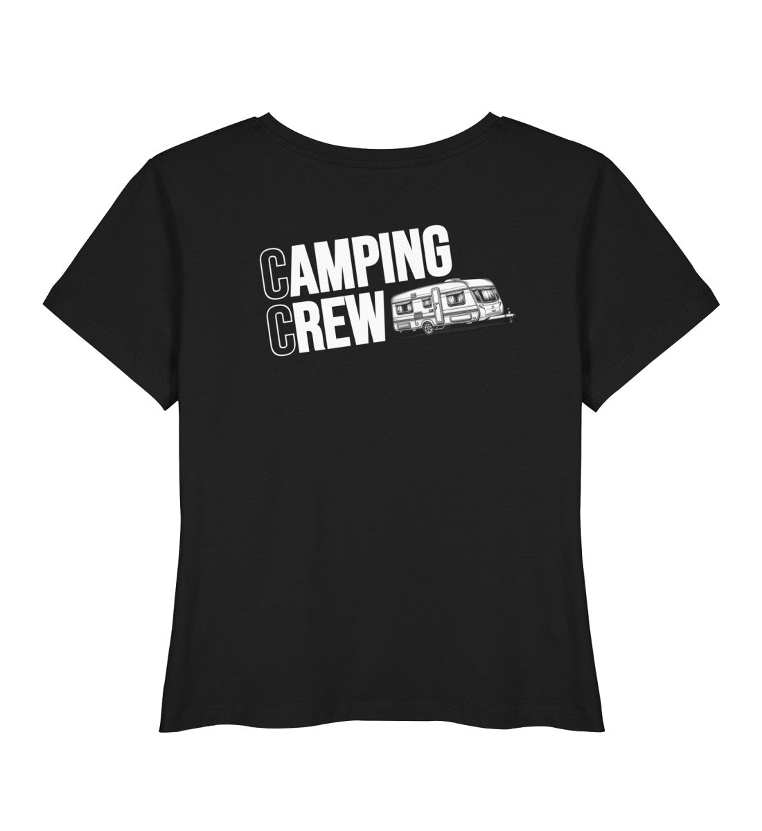 Wohnwagen Camping Crew - Damen Organic T-Shirt - Rückenmotiv - LazyDonkeyDesign