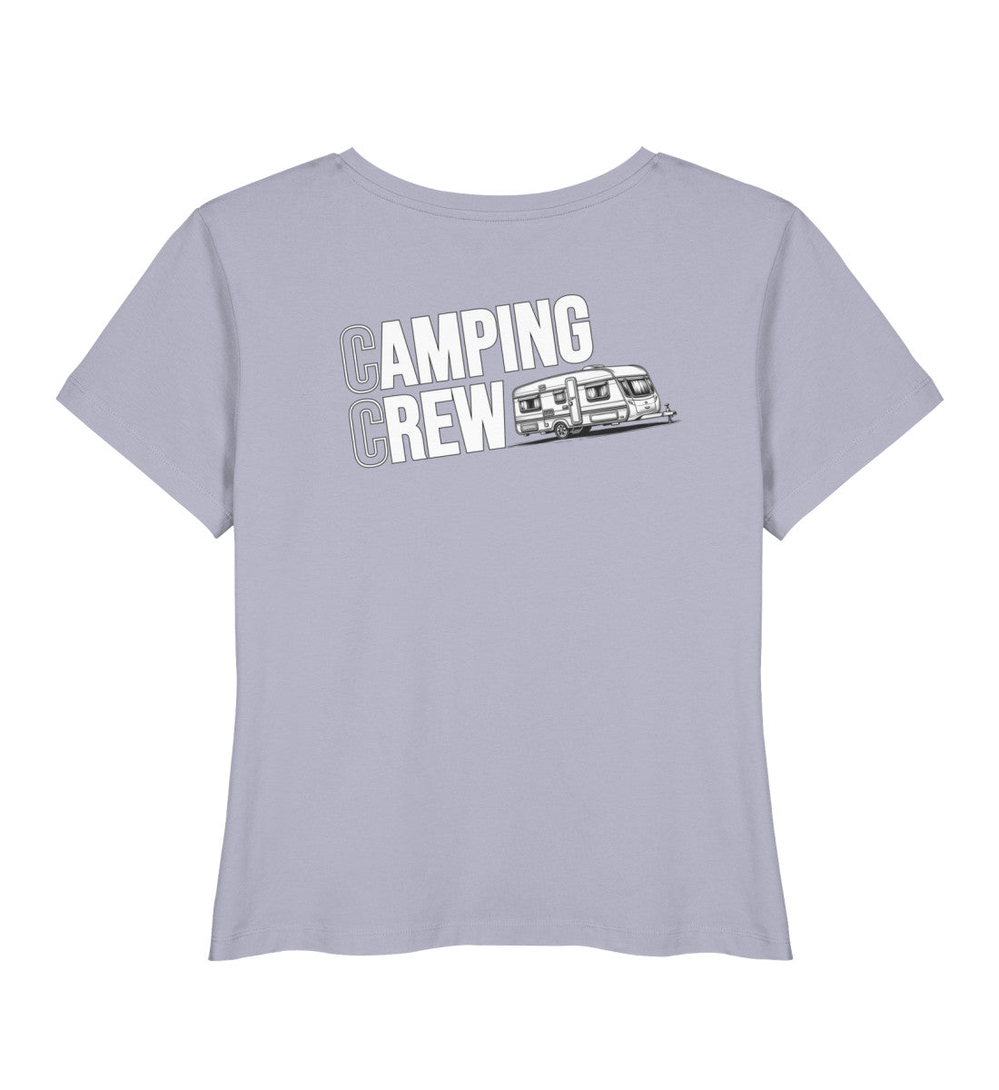 Wohnwagen Camping Crew - Damen Organic T-Shirt - Rückenmotiv - LazyDonkeyDesign