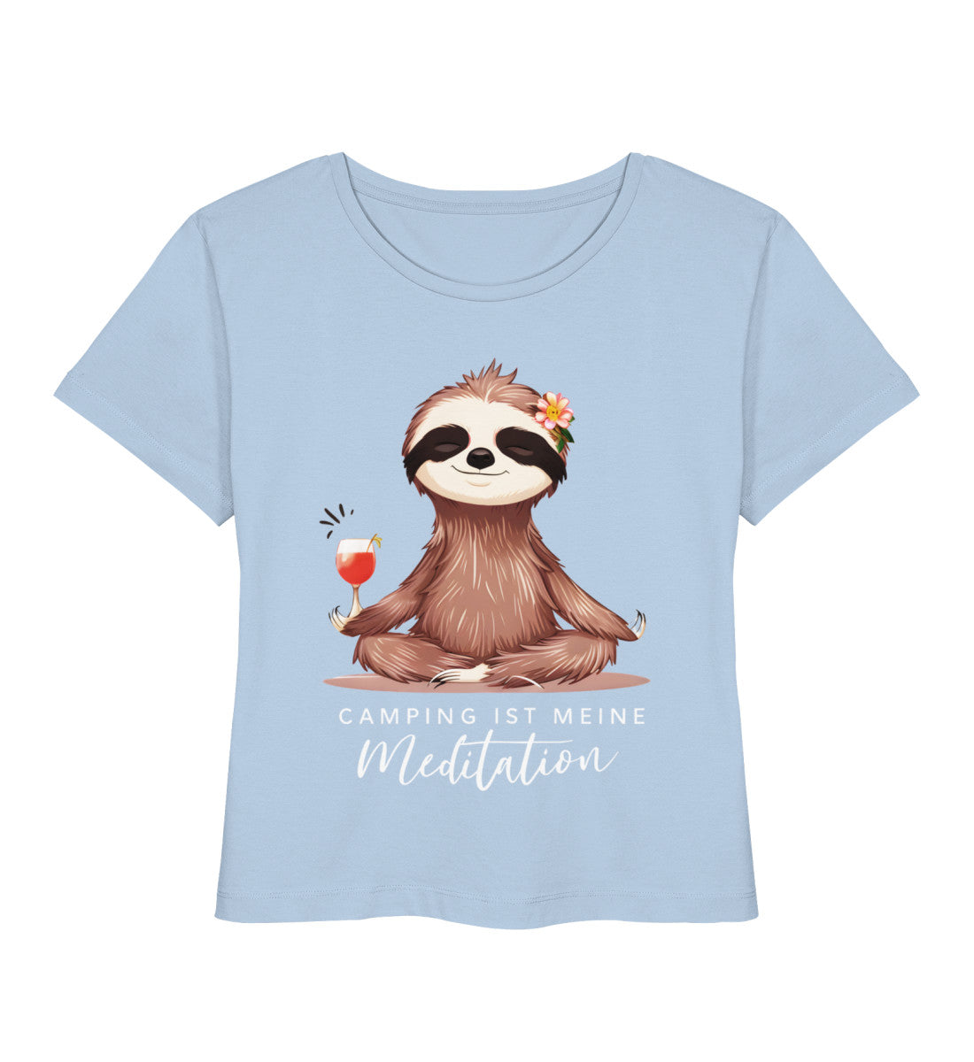 Camping ist Meditation - Damen Organic T-Shirt - LazyDonkeyDesign