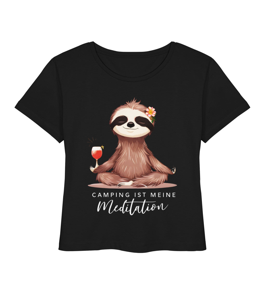 Camping ist Meditation - Damen Organic T-Shirt - LazyDonkeyDesign