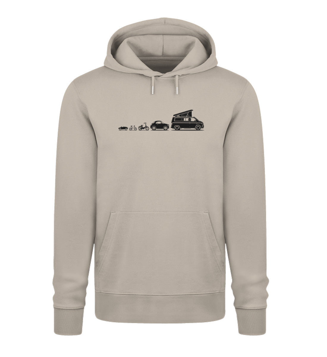 Evolution Bulli - Herren Organic Hoodie - LazyDonkeyDesign