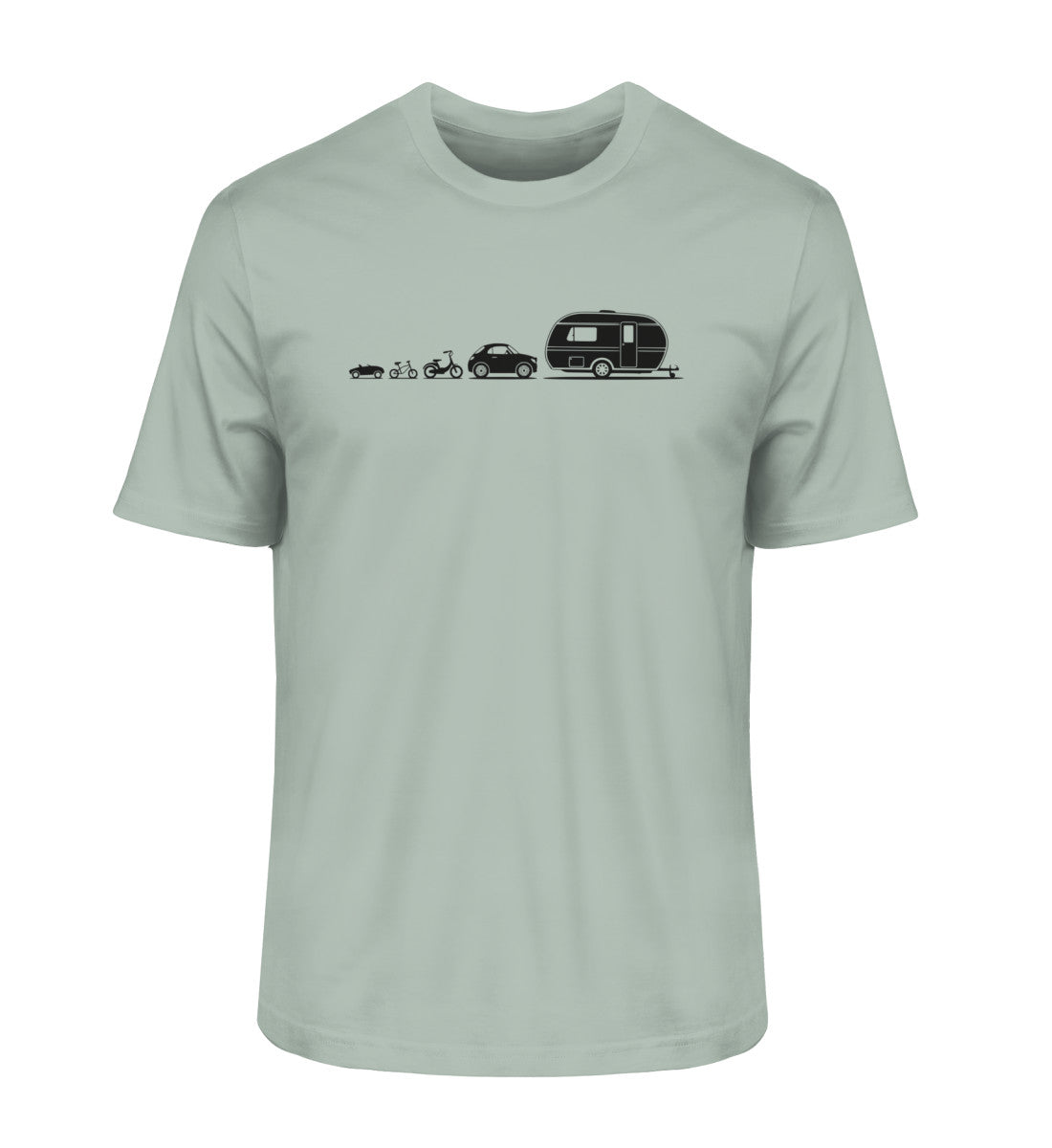 Evolution Wohnwagen - Herren Organic Shirt - LazyDonkeyDesign