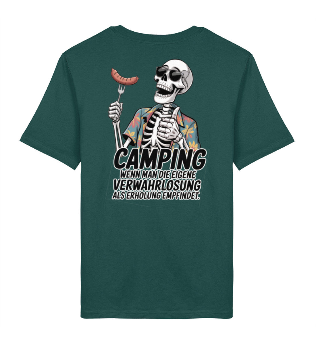 Camping Verwahrlosung - Herren Organic T-Shirt - LazyDonkeyDesign