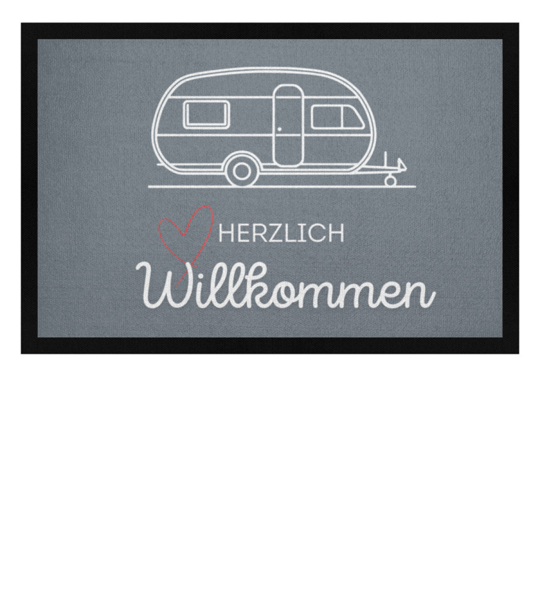 Herzlich Willkommen Wohnwagen - Camping Fußmatte - LazyDonkeyDesign