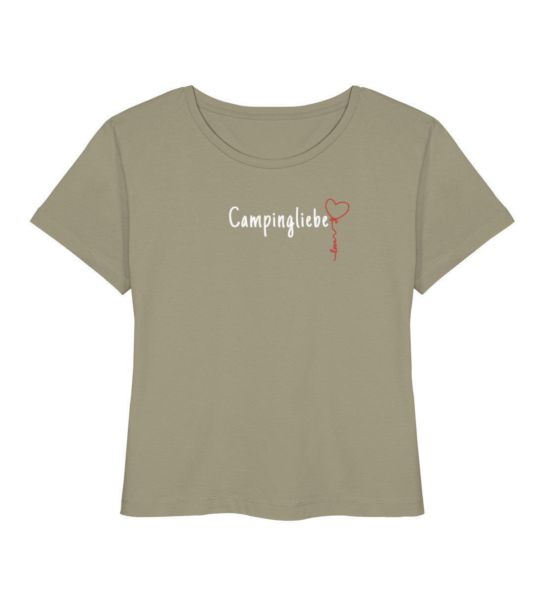 Campingliebe Ballon - Damen Organic T-Shirt - LazyDonkeyDesign