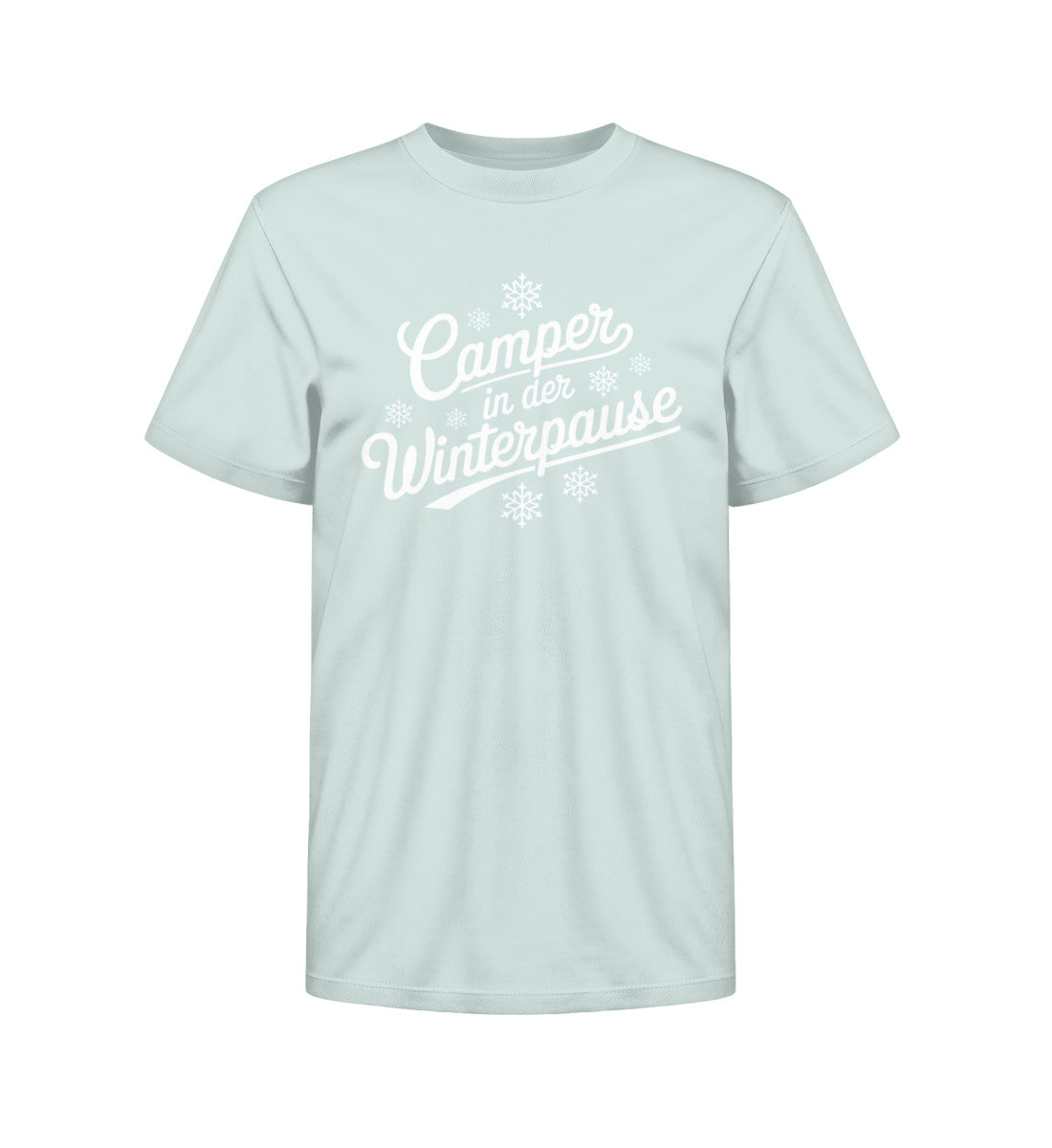 Camper im Winter - Kinder Organic Shirt - LazyDonkeyDesign