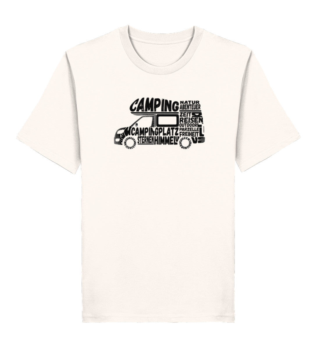 Camping Typografie - Herren Organic T-Shirt - LazyDonkeyDesign
